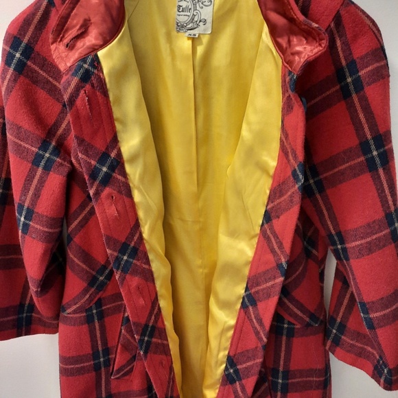 Plaid Jacket - Red XS - Picture 3 of 11